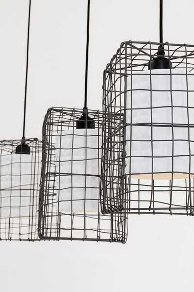 KARE Design Lampada a sospensione Three Grids 120  