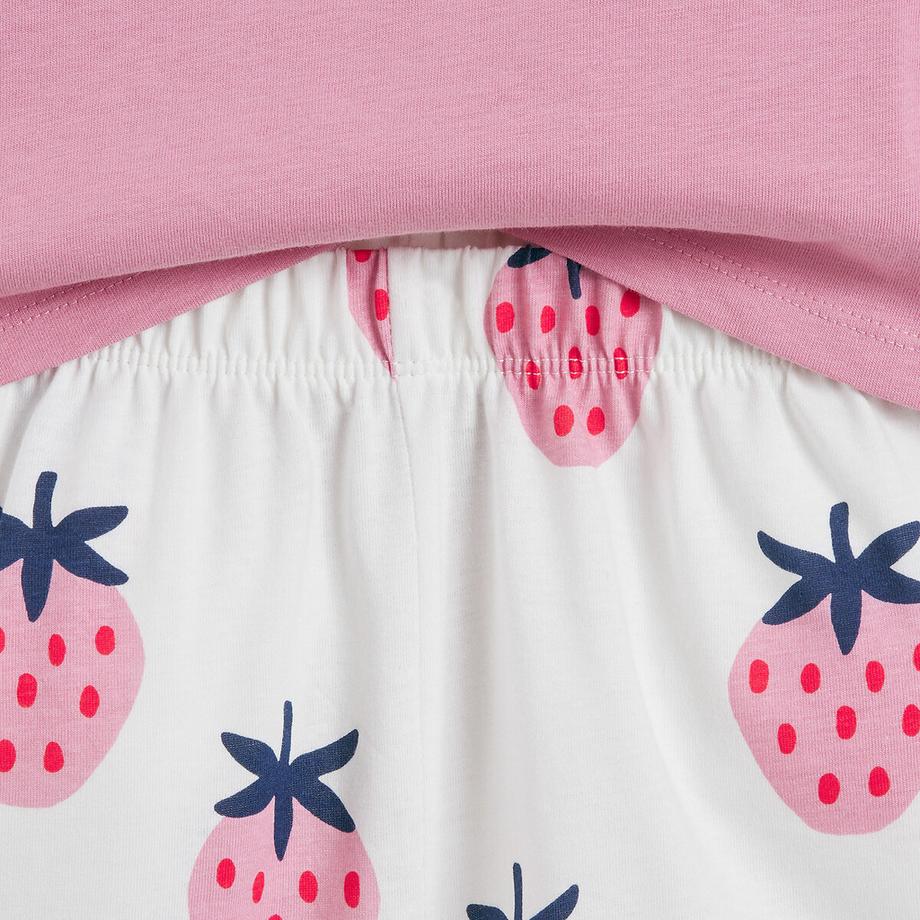 La Redoute Collections  3er-Pack Baumwoll-Schlafshorts mit Erdbeermotiv 