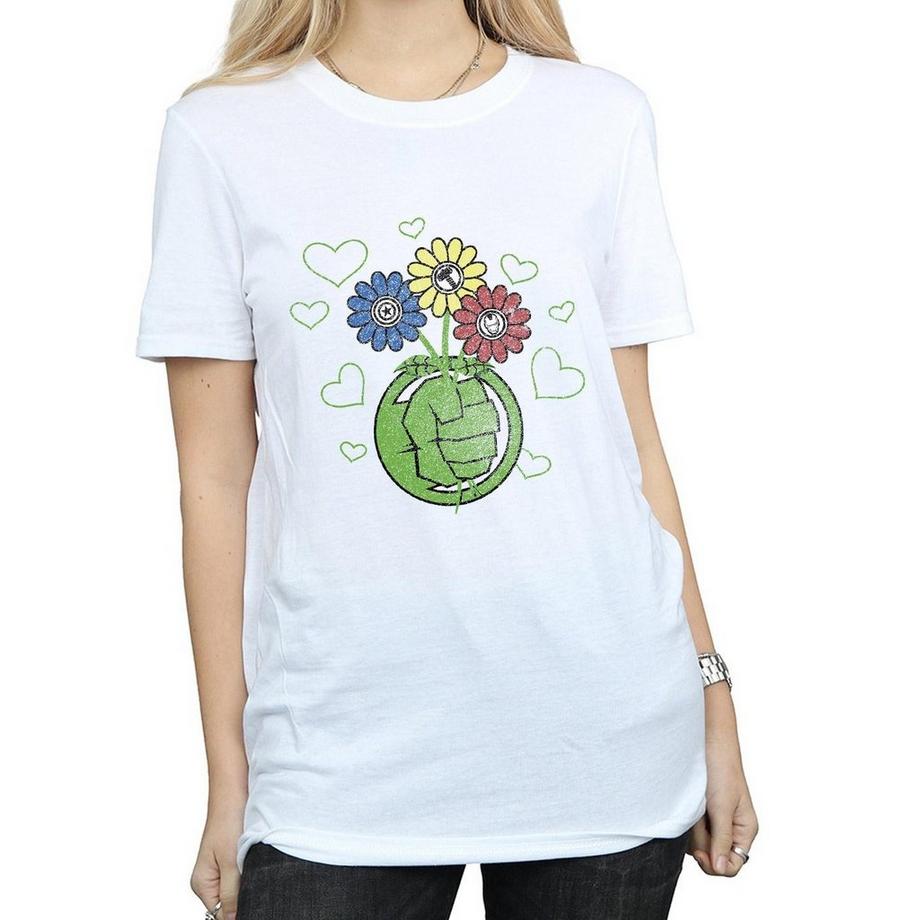 MARVEL Avengers Hulk Blumentopf T-Shirt  