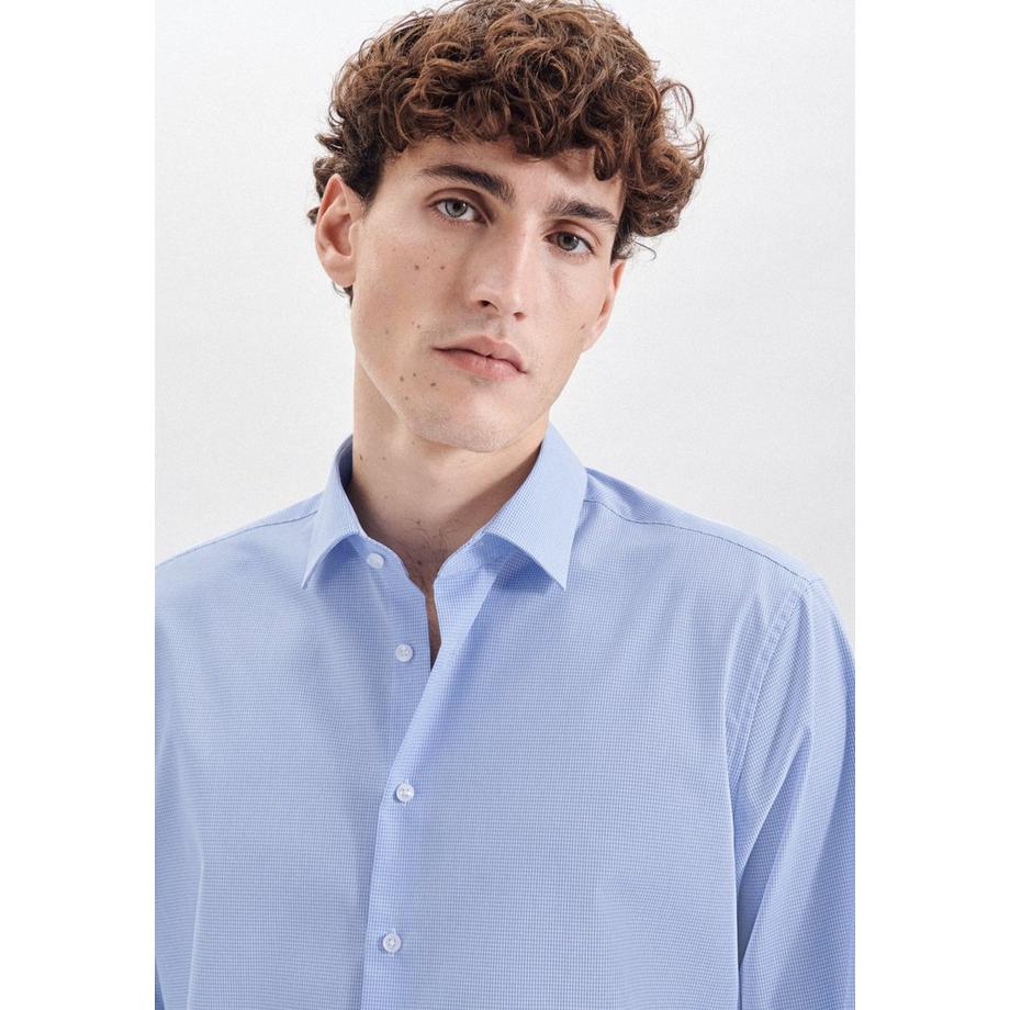 Seidensticker Camicia Business Shaped Fit Manica lunga Quadri  