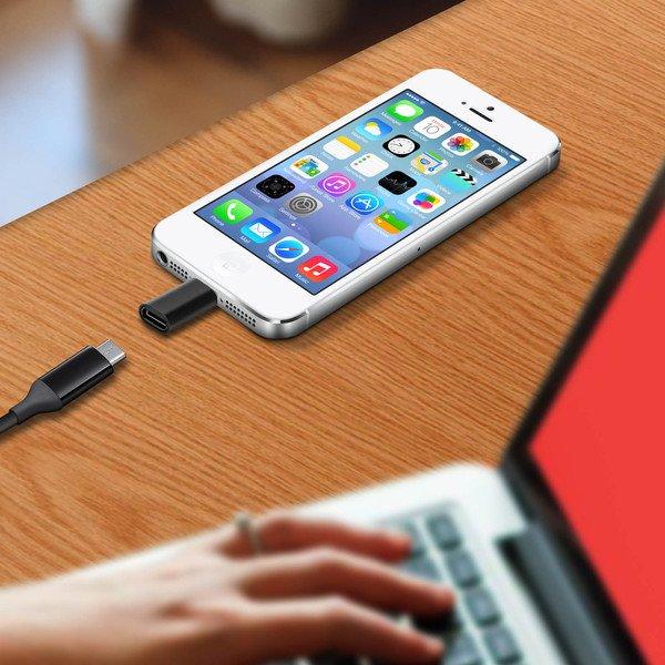 Avizar  Lightning / USB-C Adapter Schwarz 