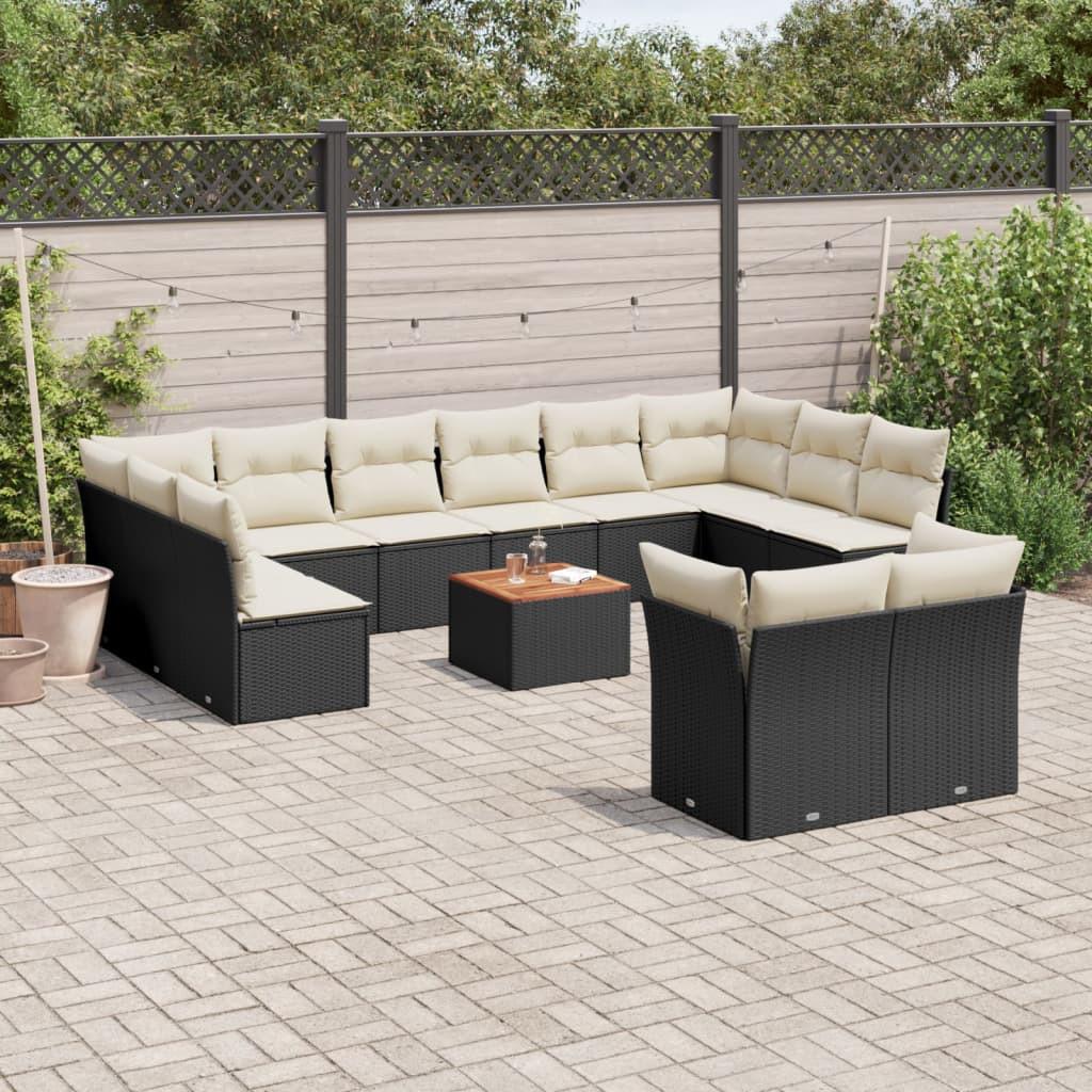 VidaXL set divano da giardino Polirattan  