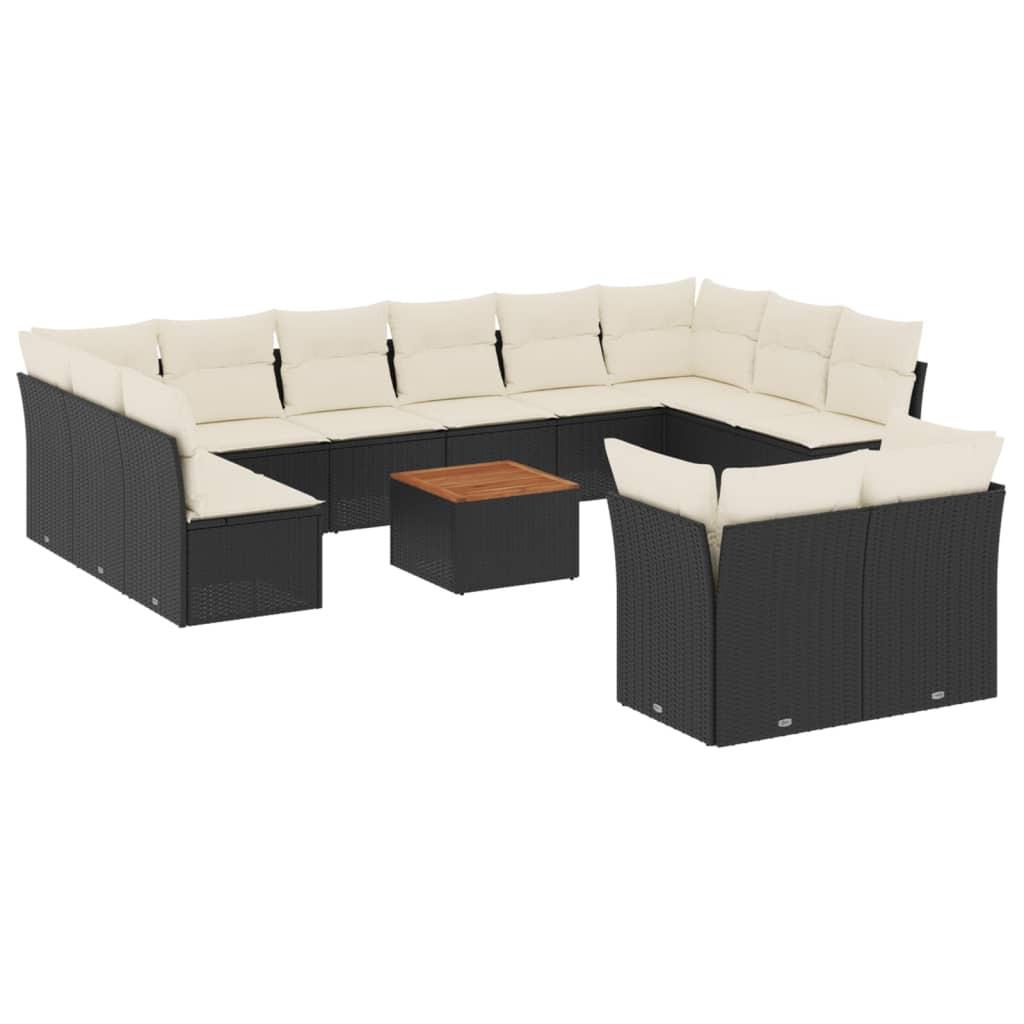 VidaXL set divano da giardino Polirattan  