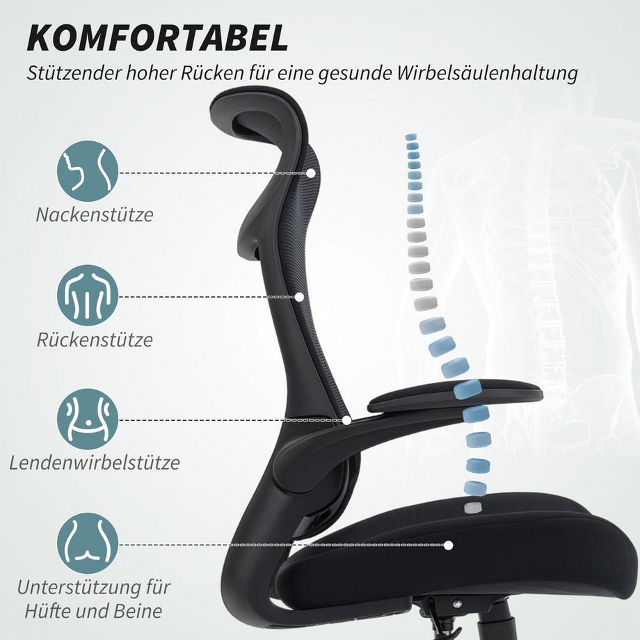 HOMCOM chaise de bureau  