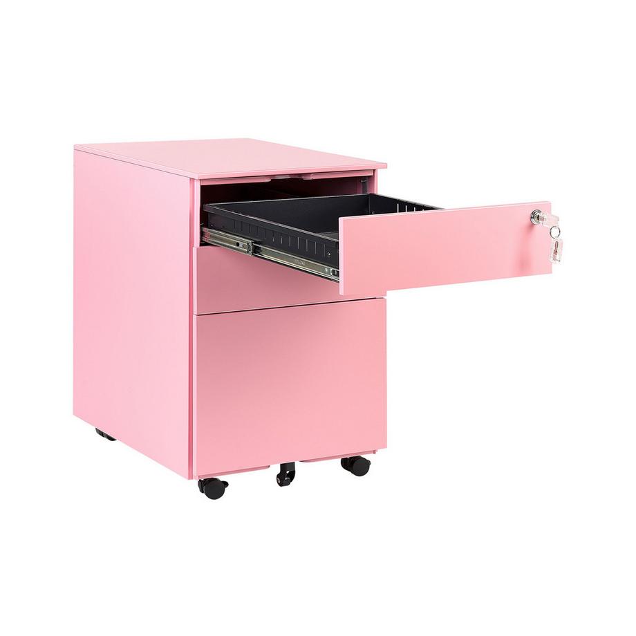 Beliani Meuble de rangement en Acier Moderne CAMI  