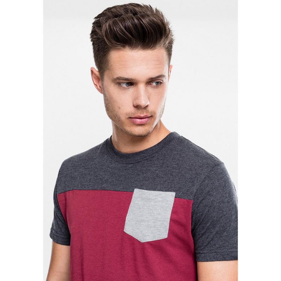 URBAN CLASSICS Urban Classic 3-Tone Pocket T-Shirt  