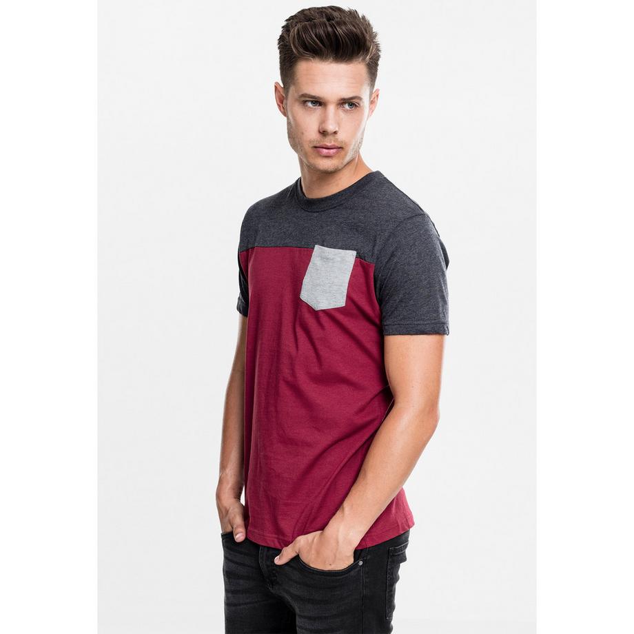 URBAN CLASSICS Urban Classic 3-Tone Pocket T-Shirt  