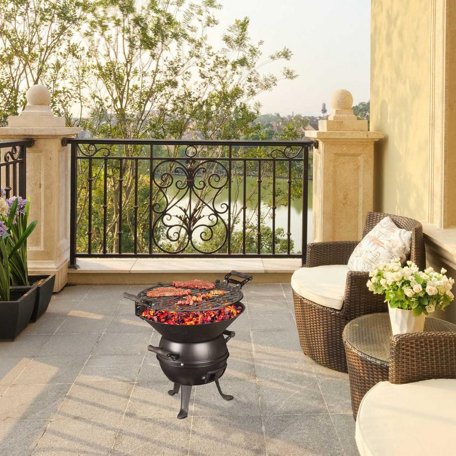 B2X  Grillfass aus Gusseisen 