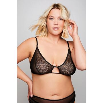 Bralette, Leo Spitze und Mesh