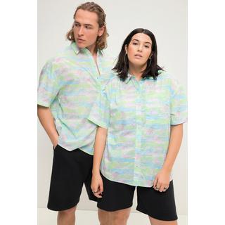 Studio Untold  Hawaiihemd, oversized, Alloverprint, Hemdkragen, Halbarm, Unisex 