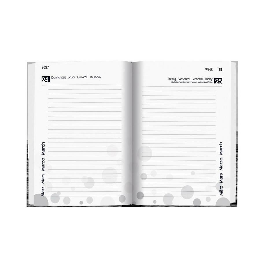 Biella Agenda scolaire mydiary 1 jour par page, ouatiné, Whale  