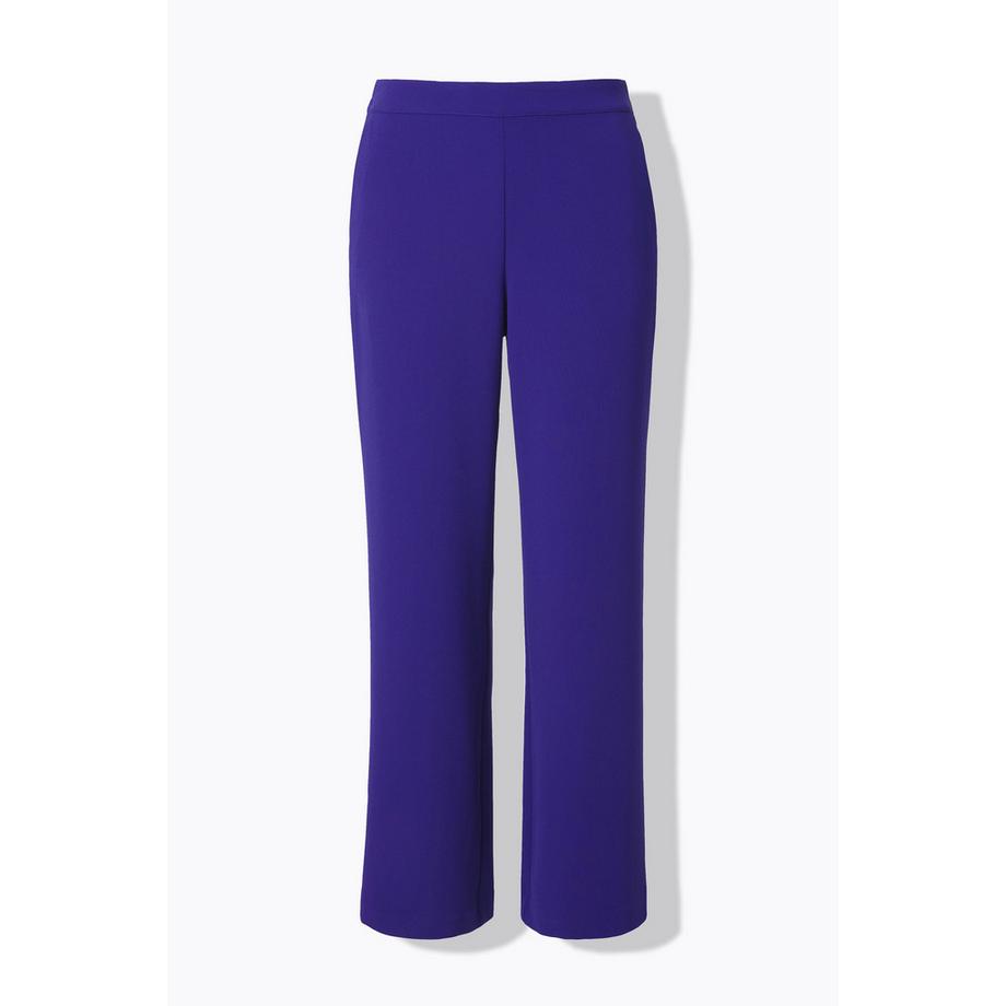 Ulla Popken Pantalon de tailleur jambe droite large taille élastique  