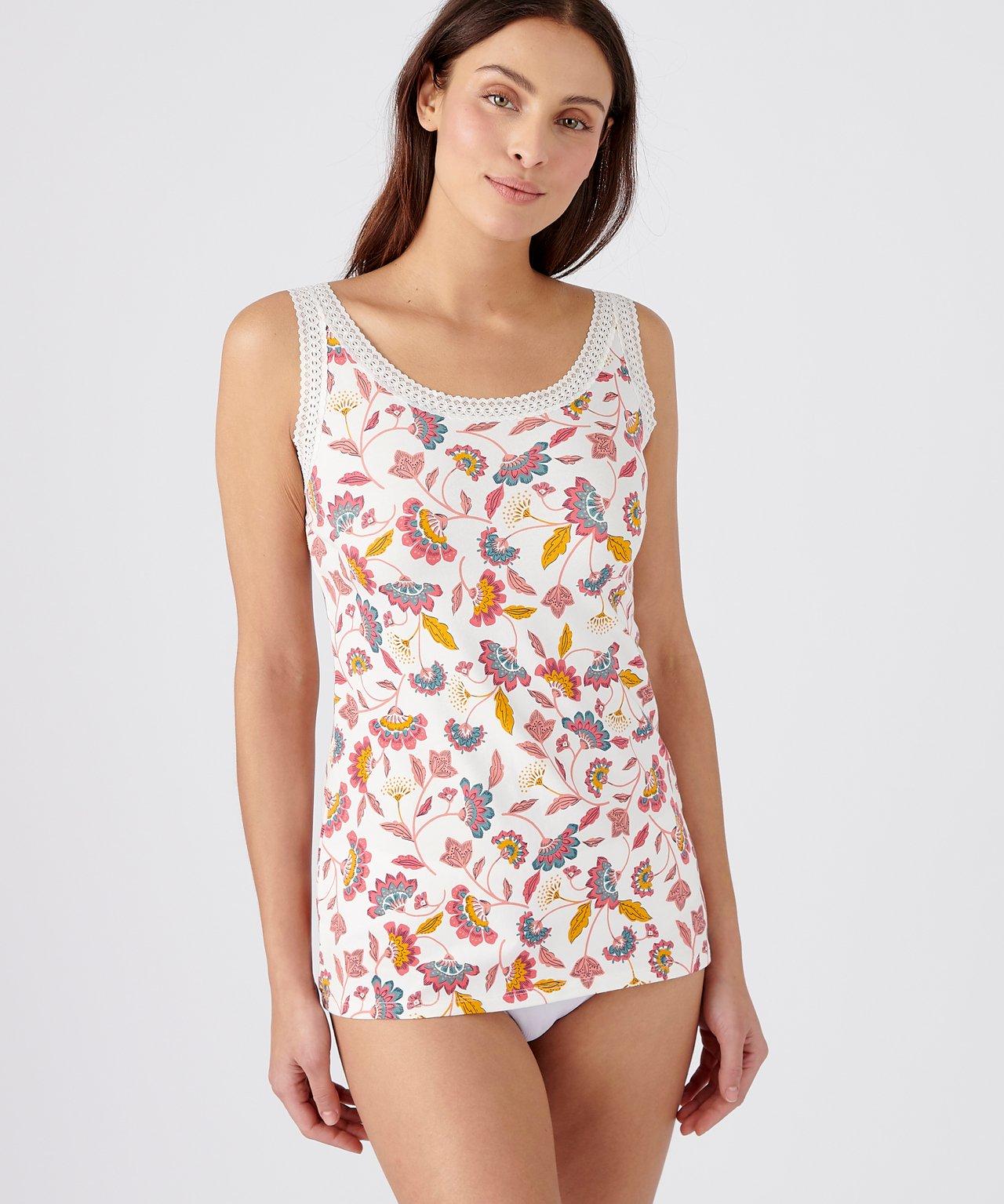 Image of Achsel-shirt Essential Aus Dehnbarem Baumwoll-mix. Damen Multicolor 34/36