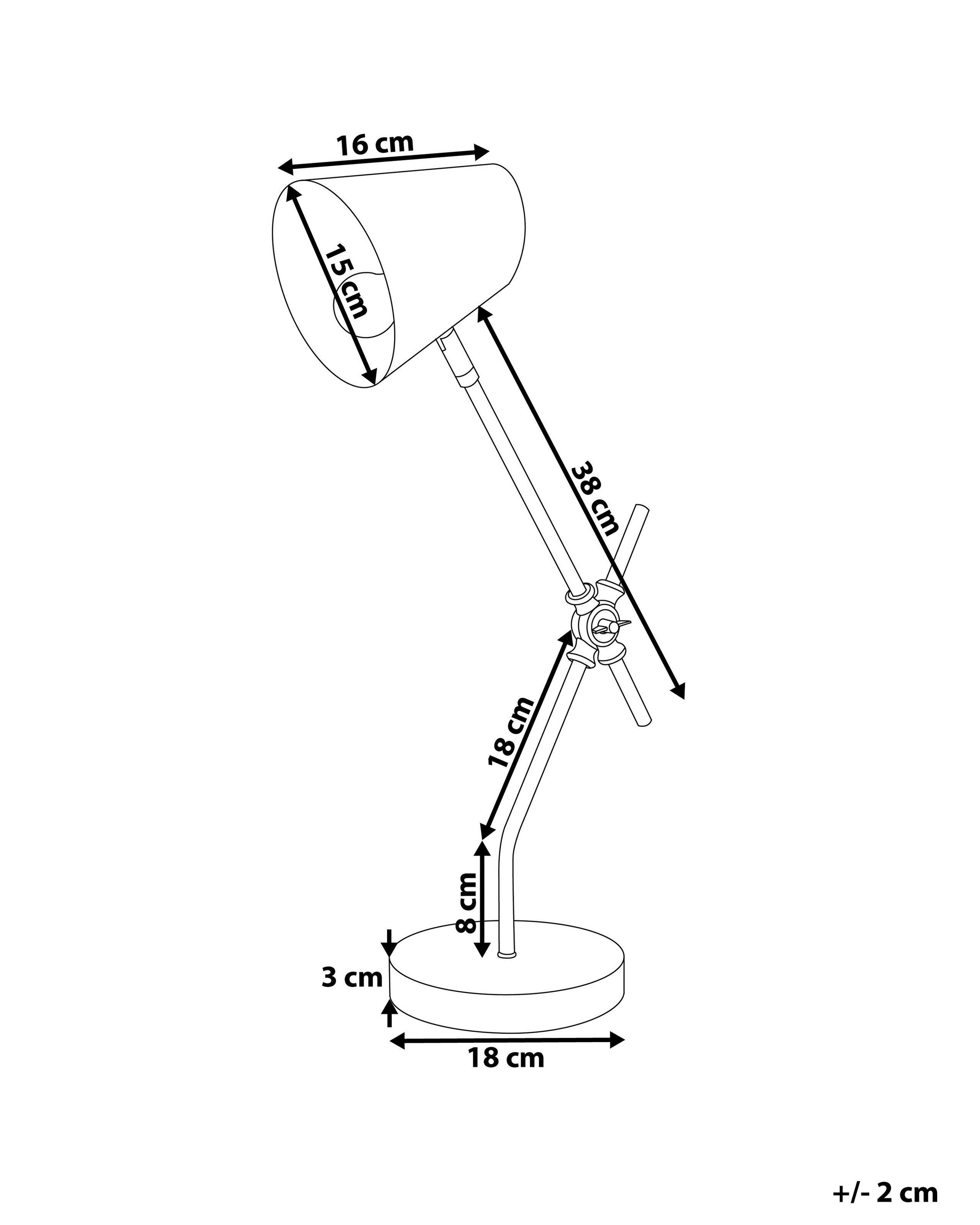 Beliani Lampe à poser en Métal Moderne HORTON  