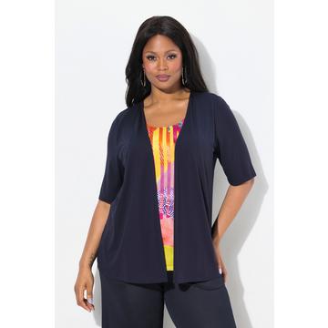 2-in-1-Shirt, Rundhalsausschnitt, Halbarm