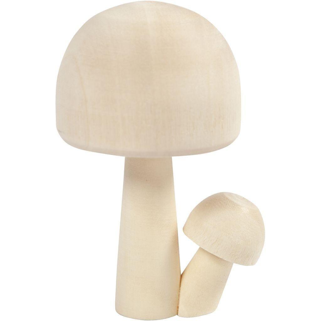 Creativ Company  Wooden Mushrooms 