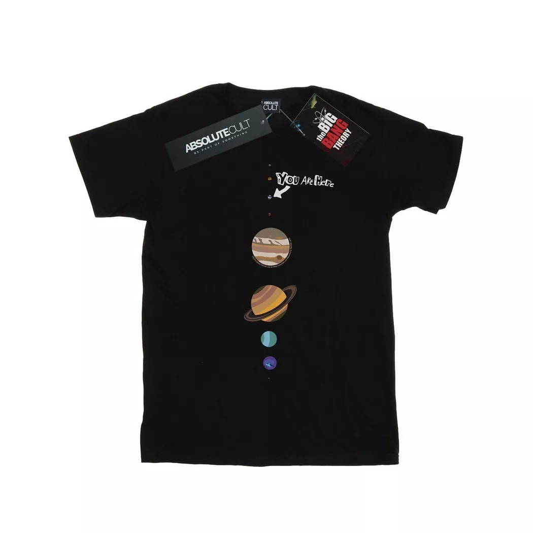 The Big Bang Theory - You Are Here TShirt, für Damen, Schwarz, Größe S