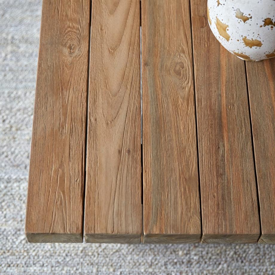 Tikamoon Couchtisch aus massivem, recyceltem Teakholz Joaquin  