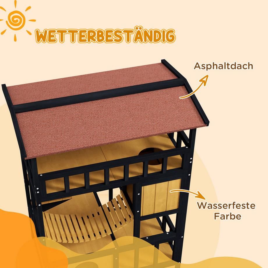 PawHut  Katzenhaus 