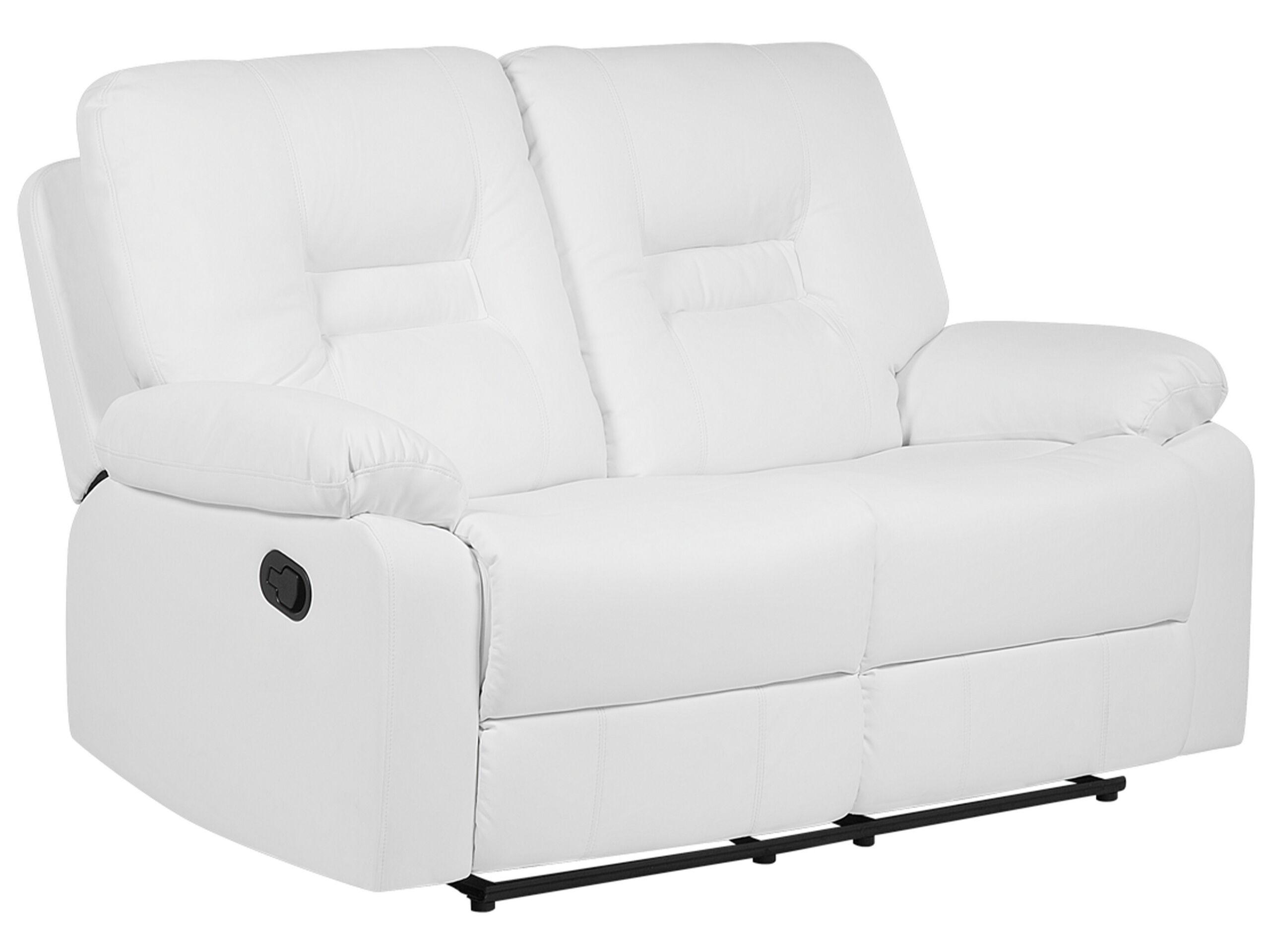 Beliani 2 Sitzer Sofa aus Kunstleder Retro BERGEN  