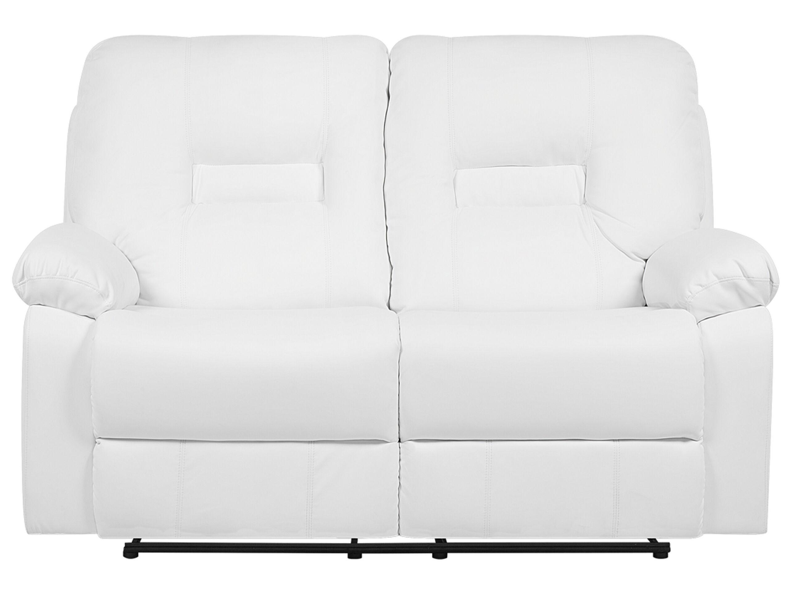 Beliani 2 Sitzer Sofa aus Kunstleder Retro BERGEN  