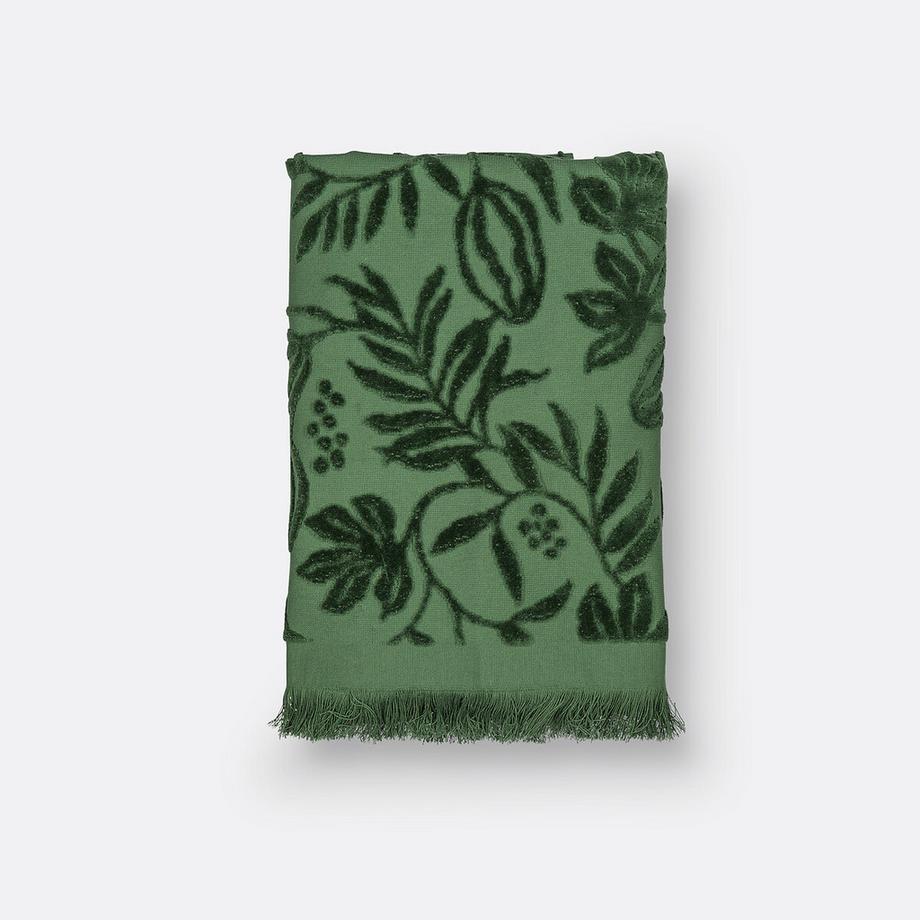 Serviette éponge velours ciselé