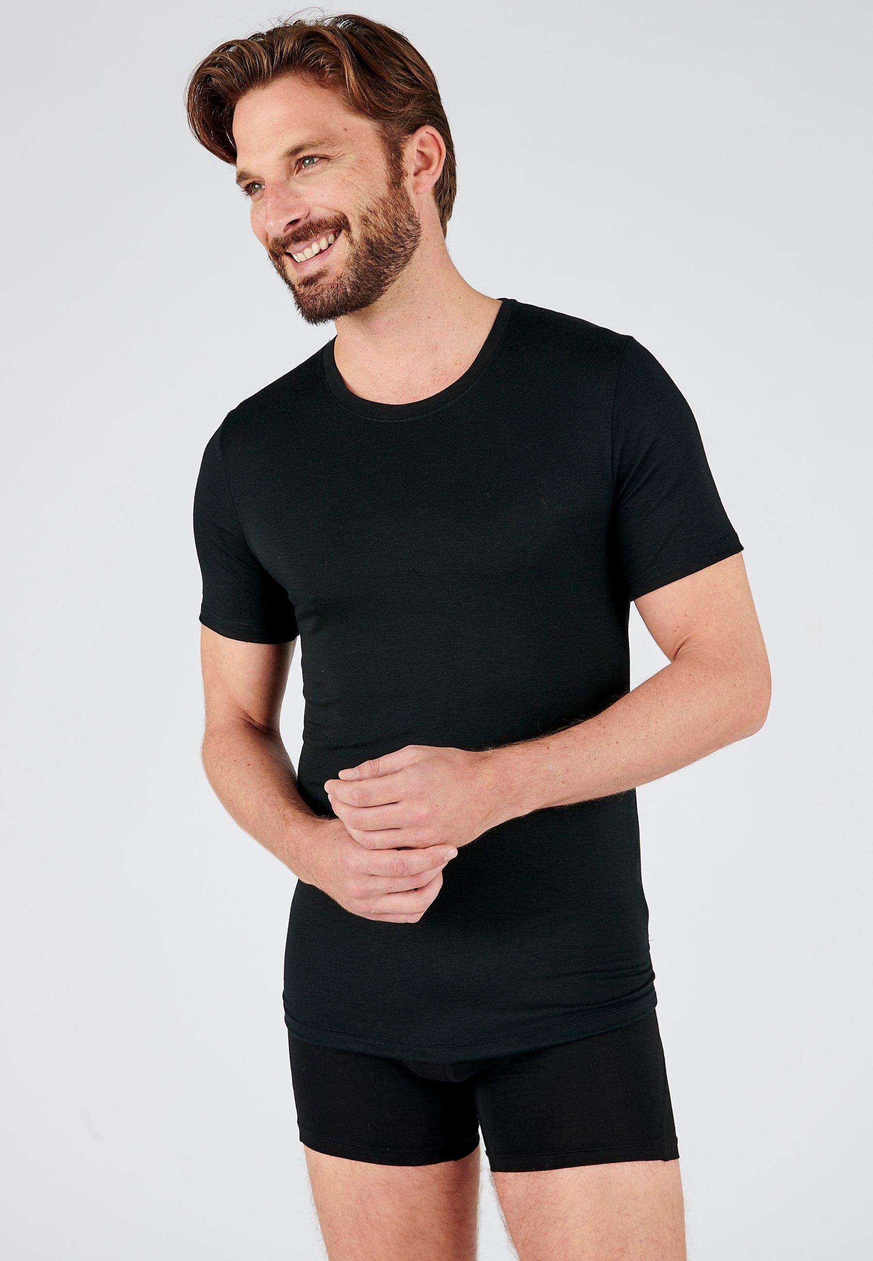Image of Thermolactyl-t-shirt Aus Mikrofaser, Wärmegrad Soft 2. Herren Schwarz XXL