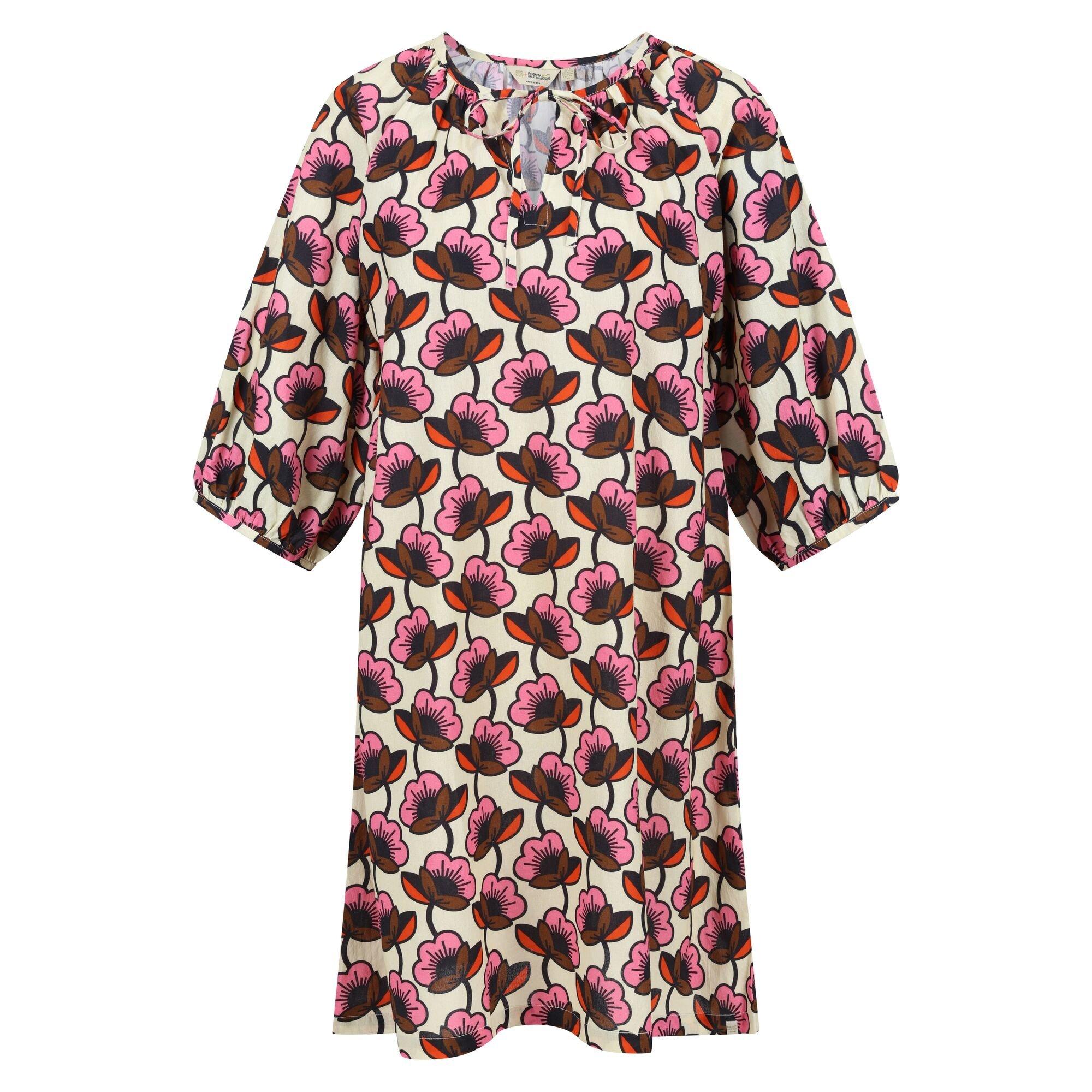 Image of Orla Kiely Freizeitkleid Krawattenkragen Damen Fuchsia 38