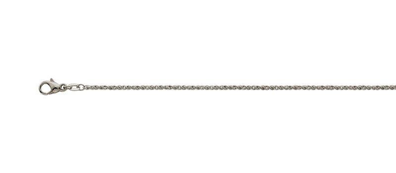 Image of Collier Doppelanker Weissgold 750, 1.9mm, 42cm Unisex Silber 42cm