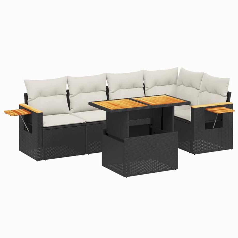 Ensemble de canapés de jardin rotin synthétique