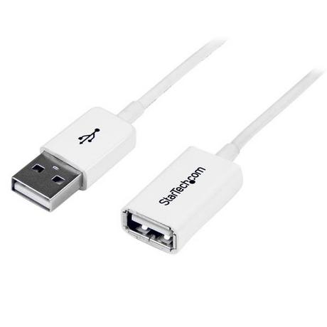 STARTECH.COM  Câble Rallonge USB 1m - Cable USB 2.0 A-A Mâle / Femelle - Blanc 