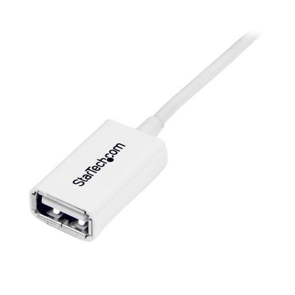 STARTECH.COM  Câble Rallonge USB 1m - Cable USB 2.0 A-A Mâle / Femelle - Blanc 