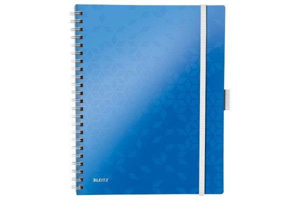 Leitz LEITZ Spiralbuch WOW A4 46440036 blau  