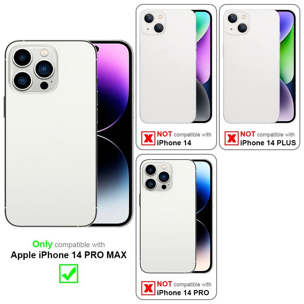 Cadorabo  Housse compatible avec Apple iPhone 14 PRO MAX - Coque de protection avec fermeture magnétique, fonction de support et compartiment pour carte 