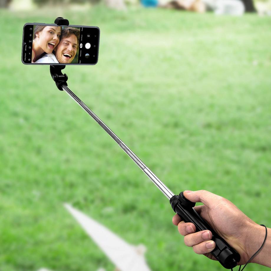 Avizar  Bluetooth Selfie-Stick Stativ – Schwarz 