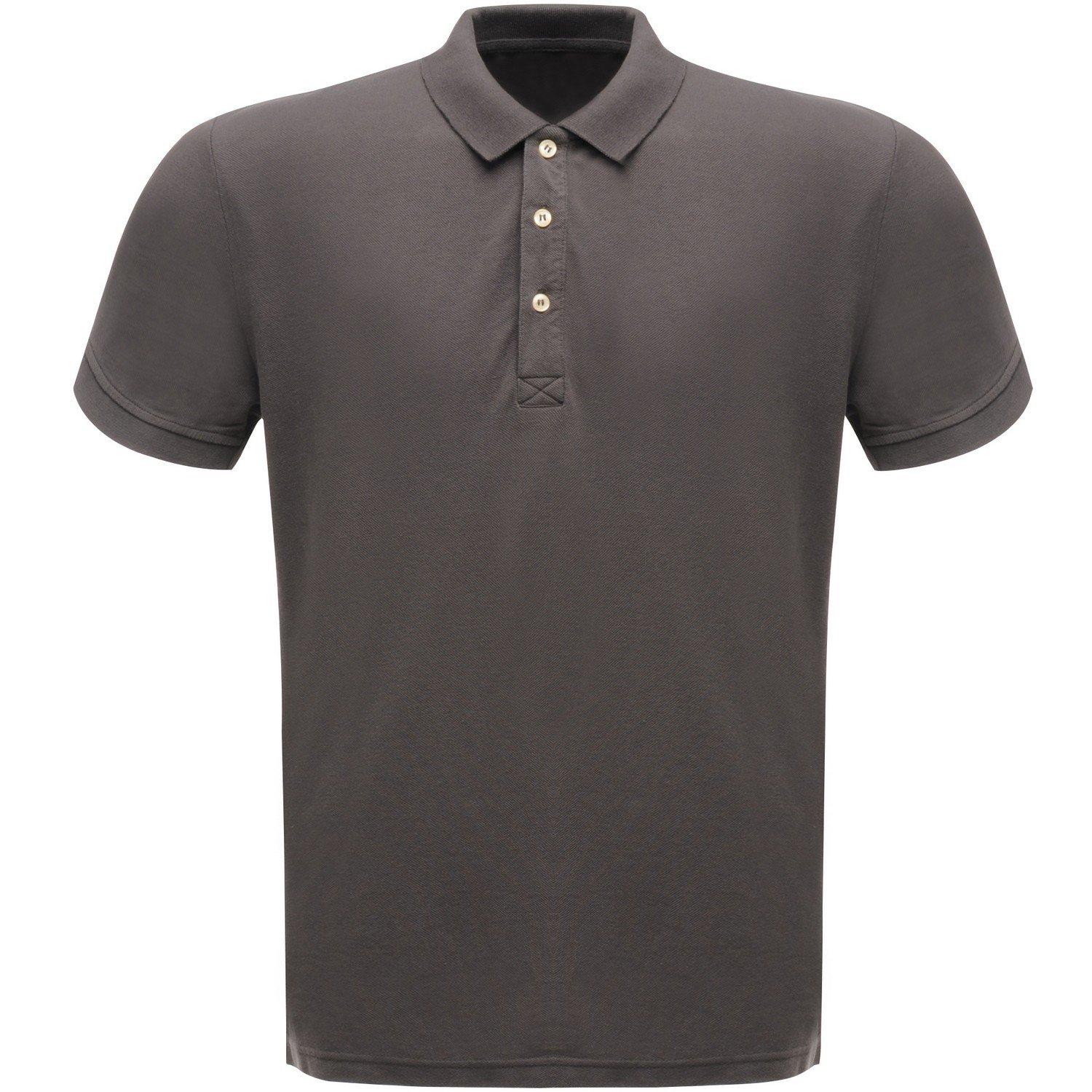 Image of Klassik 6535 Kurzarm Polo Shirt Herren Grau XL