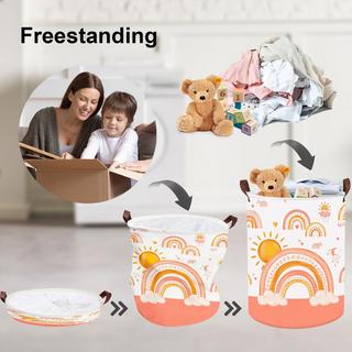 Alopini Kinderwäschekorb mit Griff Faltbarer Wäschekorb für Spielzeug  