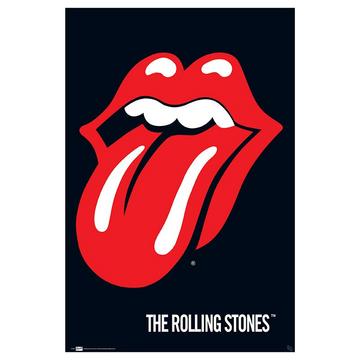 Poster - Gerollt und mit Folie versehen - The Rolling Stones - Lips