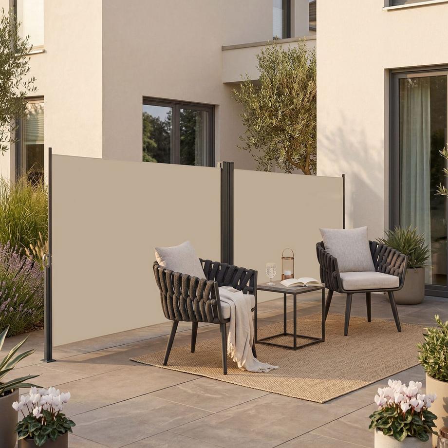 Tectake Store latéral double  160 x 600 cm  