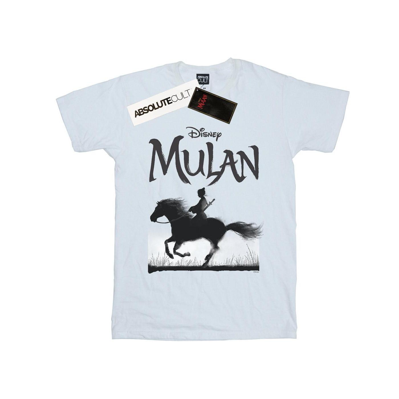 Image of Mulan Movie Mono Horse Tshirt Damen Weiss M