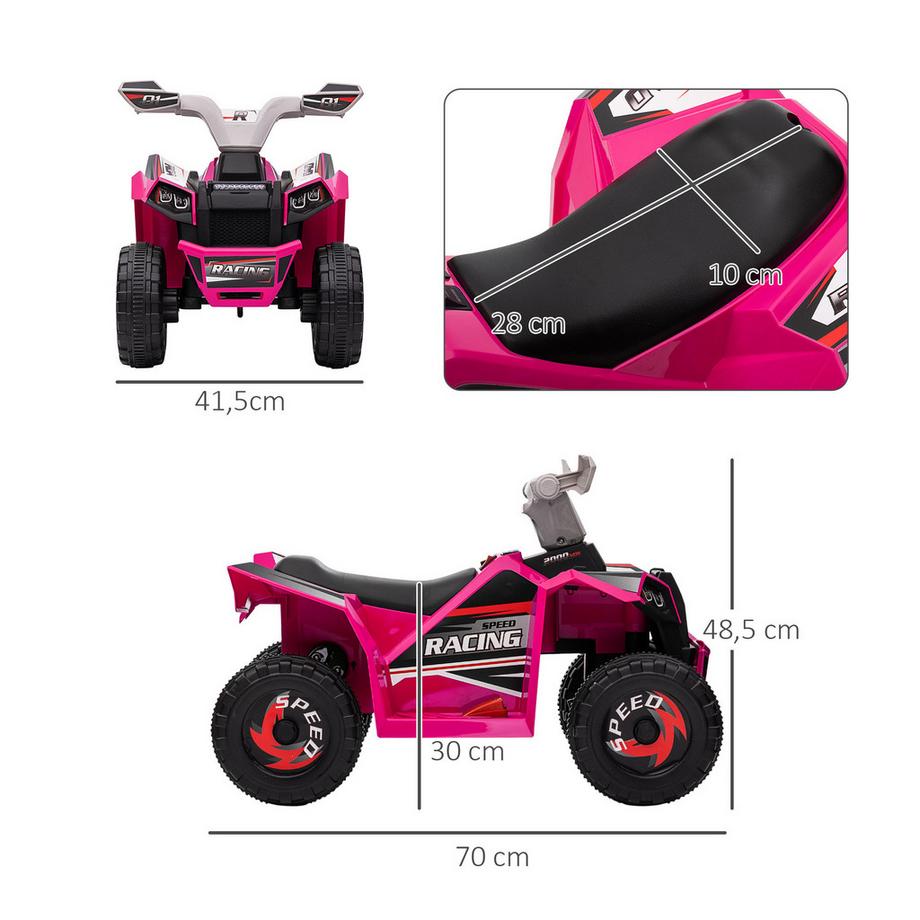 HOMCOM  Mini quad électrique pour enfants 