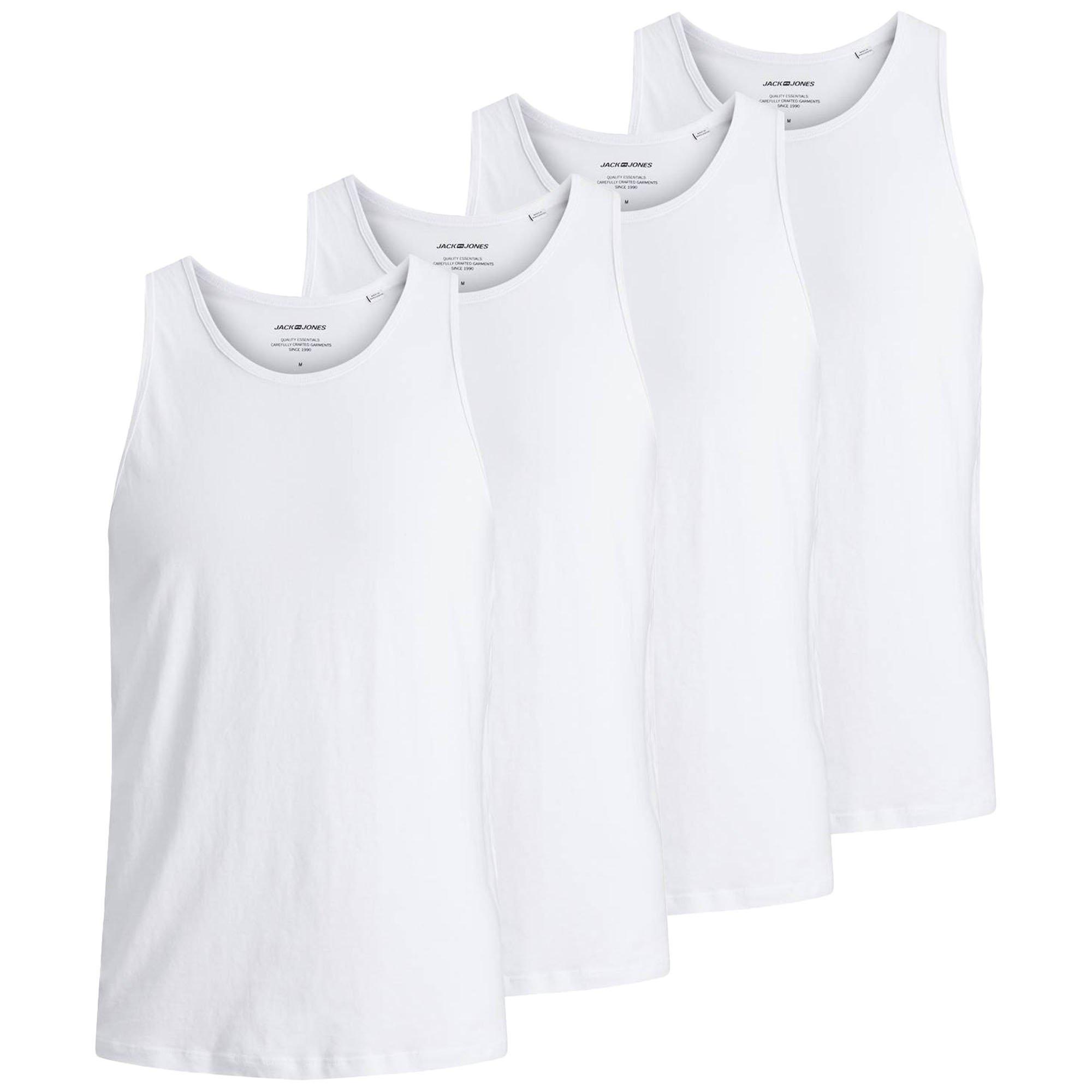 Image of Tanktop, 4er Pack Herren Weiss XL