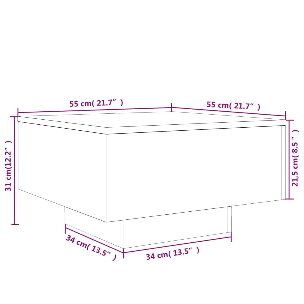 VidaXL Table basse bois d'ingénierie  