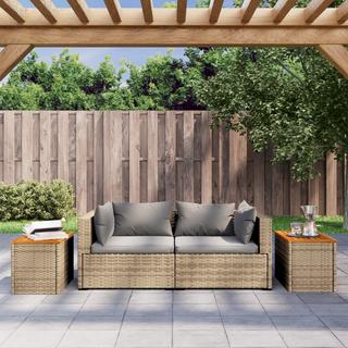 VidaXL Garten beistelltisch poly-rattan  