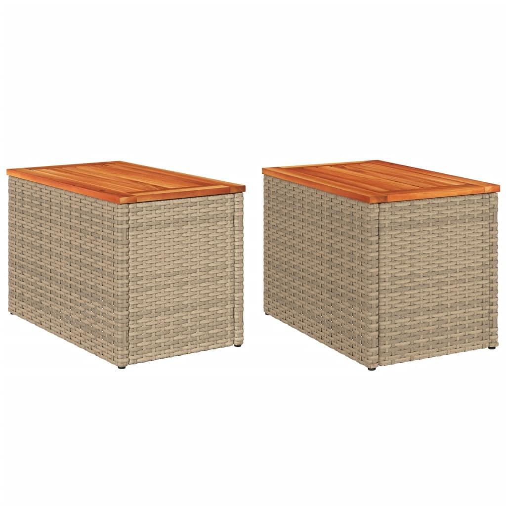 VidaXL Garten beistelltisch poly-rattan  