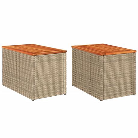 VidaXL Garten beistelltisch poly-rattan  