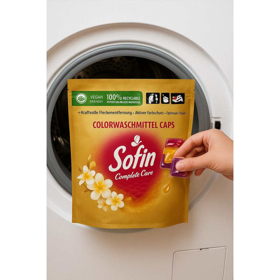 CREaCLEAN CREaCLEAN Sofin Colorwaschittel Caps , 24 Stück  