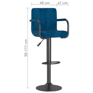 VidaXL Tabouret de bar velours  