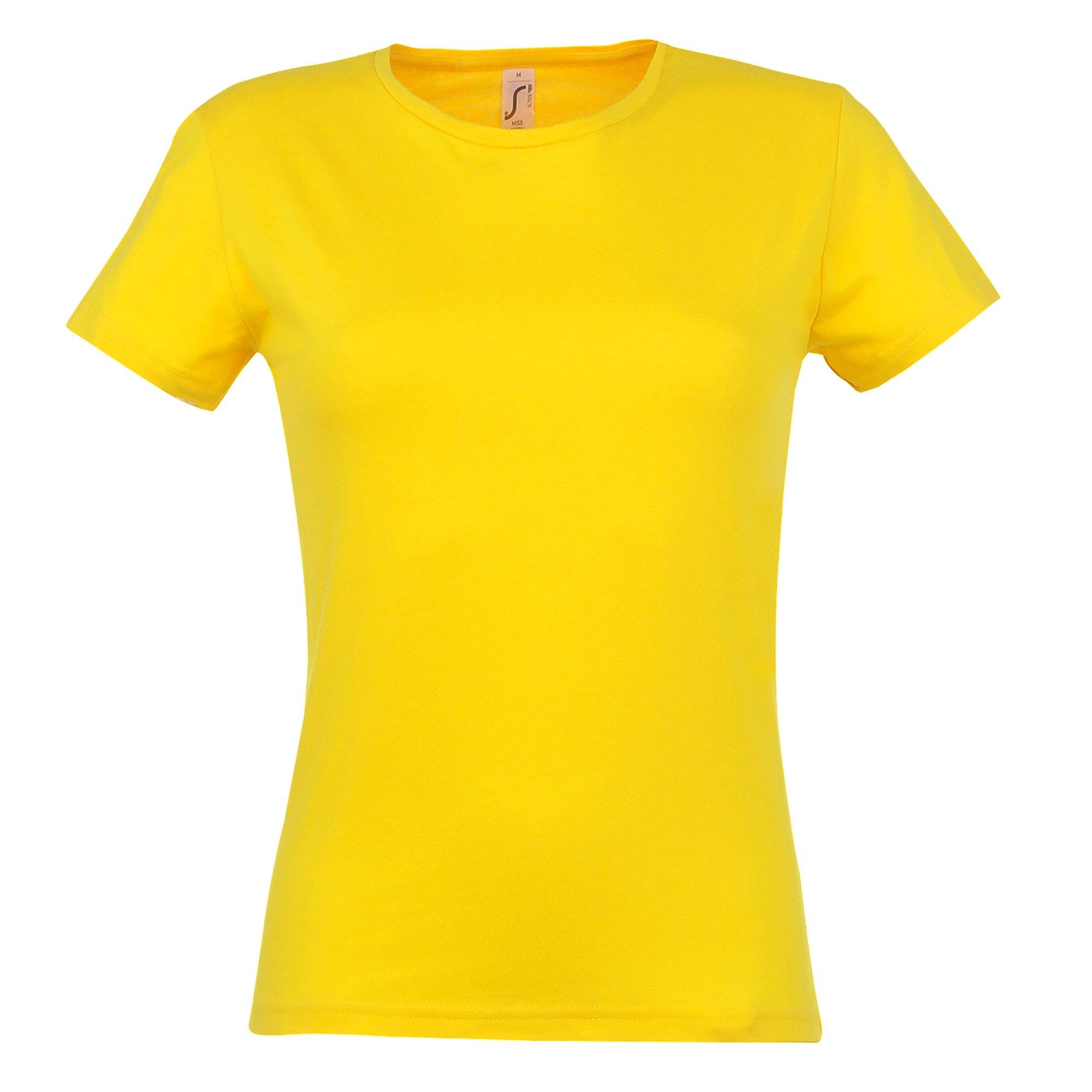 Image of Tshirt, Kurzarm, Rundhalsausschnitt Damen Gold S