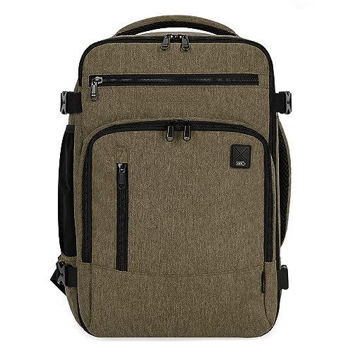 Image of Rucksack 40 X 20 X 25 Cm Für Ryanair Flugzeug Reise Rucksack Handgepäck Laptop Tagesrucksäcke Pet Recycled Umweltfreundlicher Rucksack Wasserdicht Unter Sitz 20 L Klein, Braun Herren Braun ONE SIZE